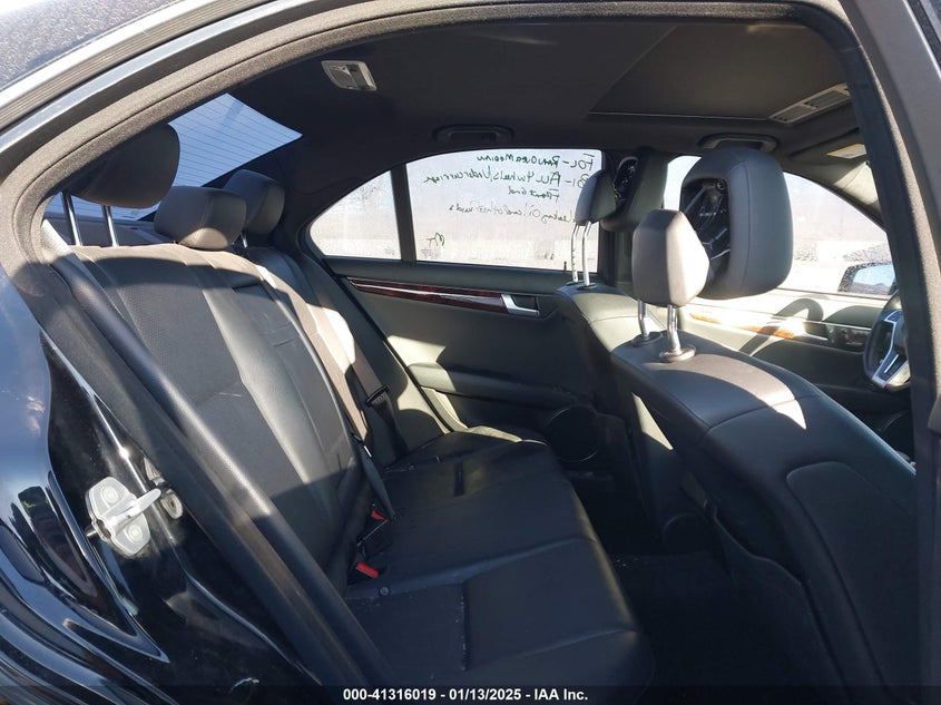 2012 MERCEDES-BENZ C 300 VIN: WDDGF8BB3CR226923