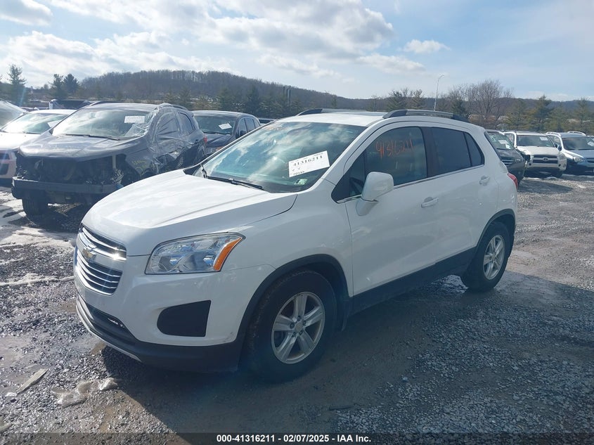 Vin: 3gncjlsb0gl275821, lot: 41806629, chevrolet trax lt 20162