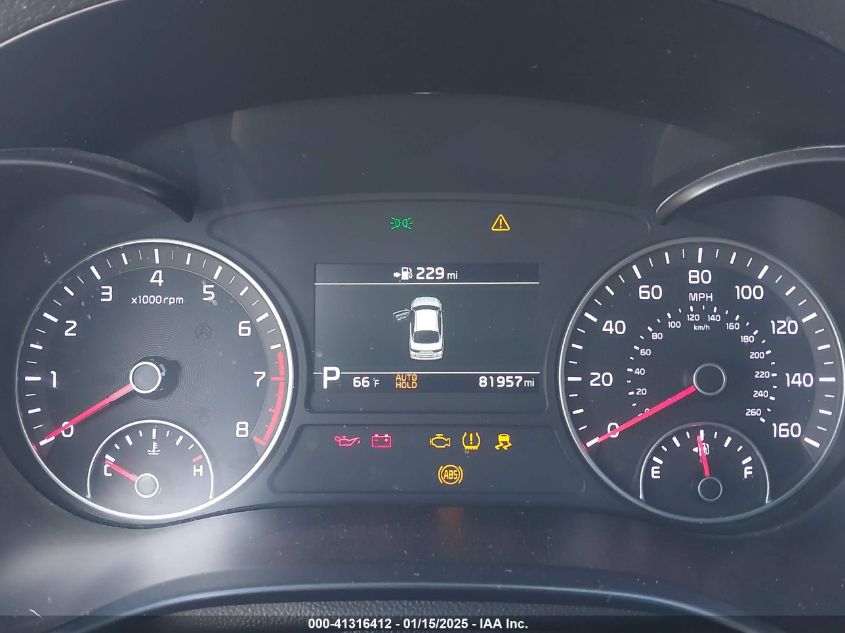 2019 Kia Optima Sx Turbo VIN: 5XXGV4L26KG379995 Lot: 41316412