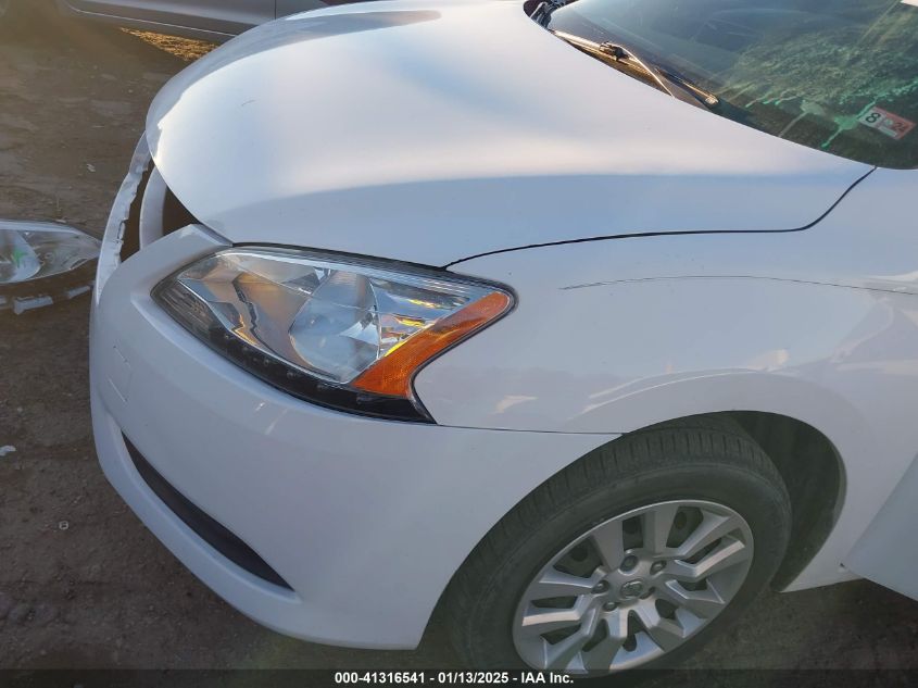 2015 Nissan Sentra S VIN: 3N1AB7AP8FY374909 Lot: 41316541