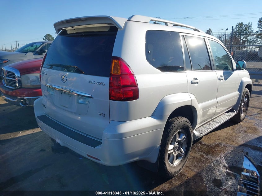 JTJBT20X540044376 2004 LEXUS GX photo no. 4