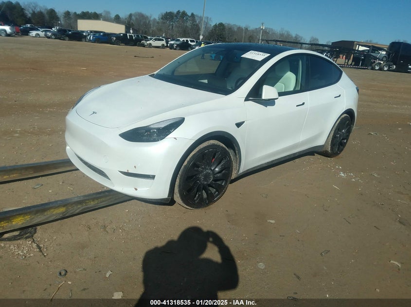 Vin: 7saygdef1nf457432, lot: 41808953, tesla model y performance dual motor all-wheel drive 20222