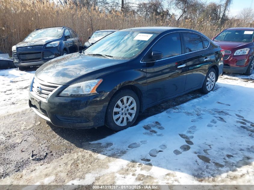 VIN 3N1AB7AP0DL726570 2013 Nissan Sentra, SV no.2