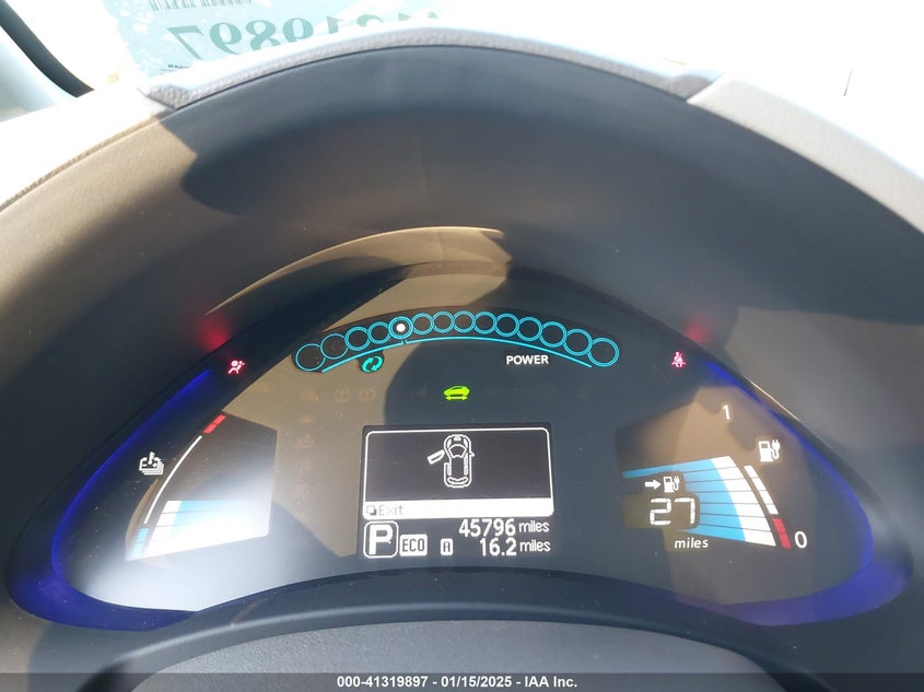 2013 NISSAN LEAF VIN: 1N4AZ0CP8DC402409