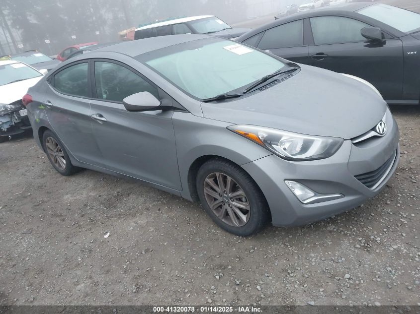 VIN 5NPDH4AE7EH491463 2014 Hyundai Elantra, SE no.1