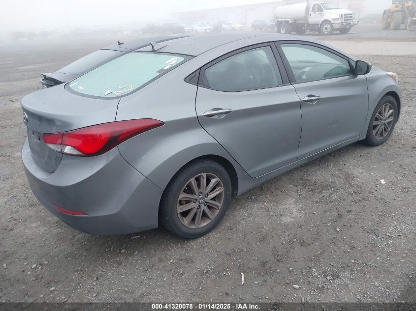 VIN 5NPDH4AE7EH491463 2014 Hyundai Elantra, SE no.4