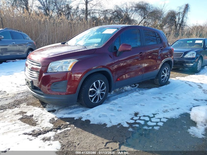 VIN 3GNCJKSB2GL230583 2016 CHEVROLET TRAX no.2