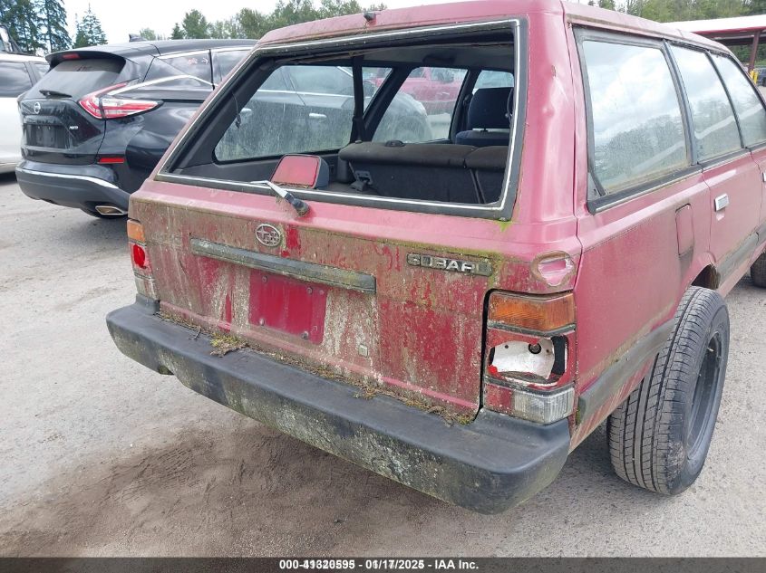 1991 Subaru Loyale VIN: JF2AN52B8MD405766 Lot: 41320595