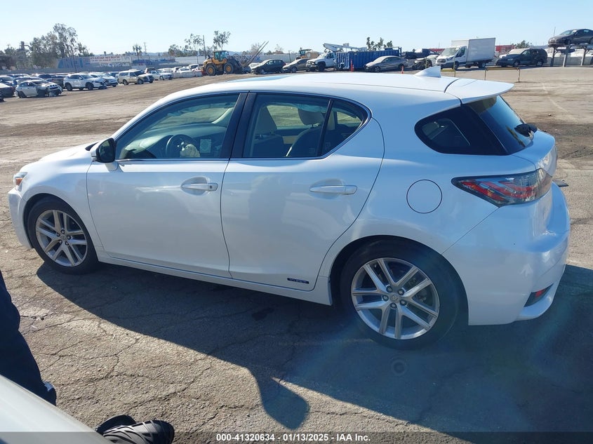 2014 LEXUS CT 200H VIN: JTHKD5BH4E2176816