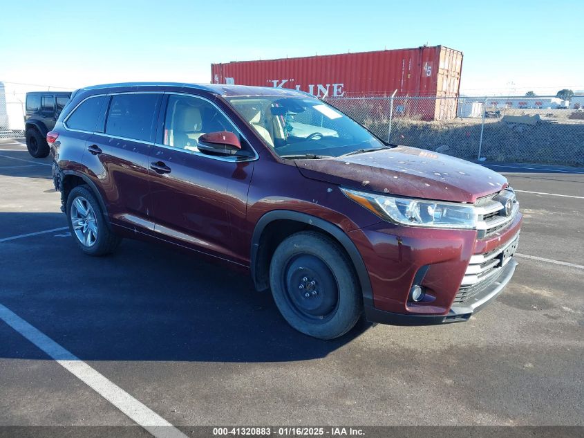 2018 TOYOTA HIGHLANDER LIMITED - 5TDDZRFH2JS810513