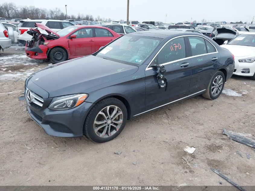 VIN WDDWF4KB4GR164393 2016 Mercedes-Benz C 300, 4Ma... no.2