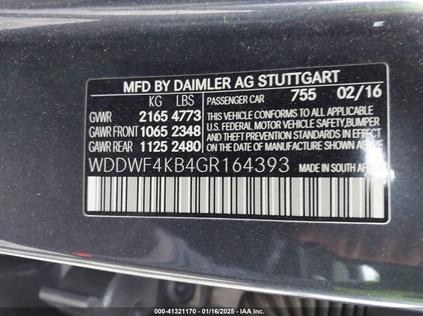 VIN WDDWF4KB4GR164393 2016 Mercedes-Benz C 300, 4Ma... no.9