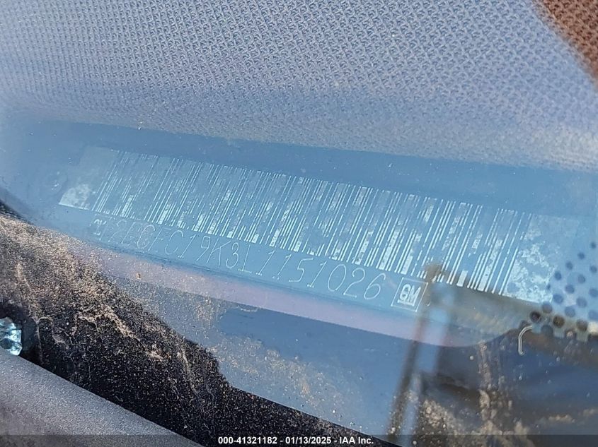 1990 Chevrolet Gmt-400 C1500 VIN: 2GCEC19K3L1151026 Lot: 41321182