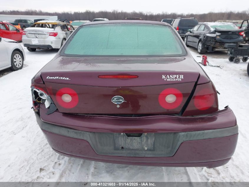 2003 Chevrolet Impala VIN: 2G1WF52EX39129848 Lot: 41321603