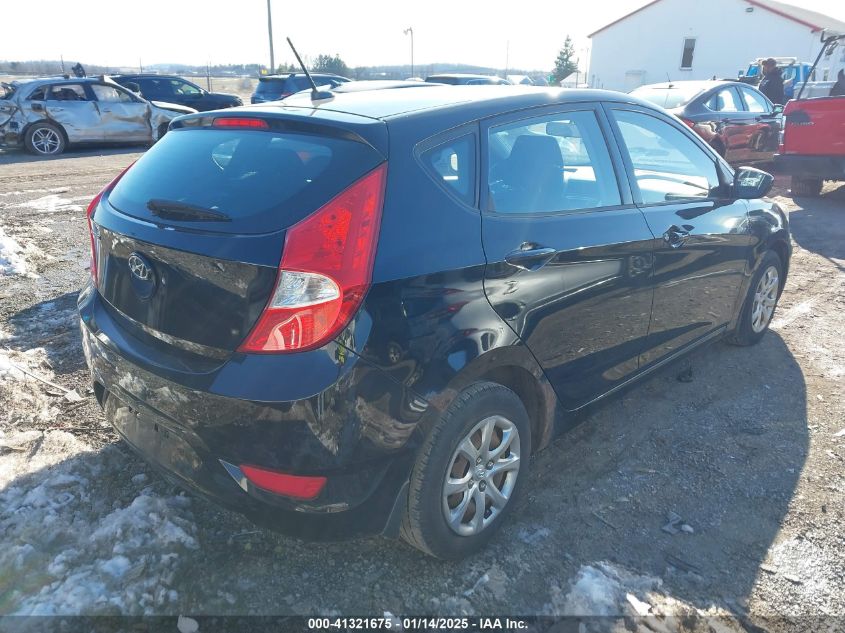 VIN KMHCT5AE0DU072421 2013 Hyundai Accent, GS no.4