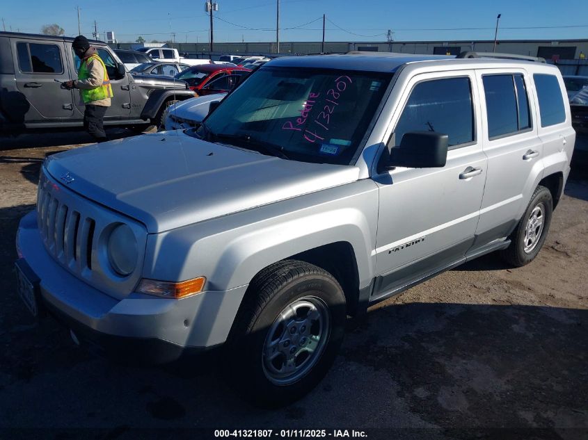 VIN 1C4NJPBA6DD191357 2013 JEEP PATRIOT no.2