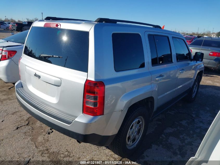 VIN 1C4NJPBA6DD191357 2013 JEEP PATRIOT no.4