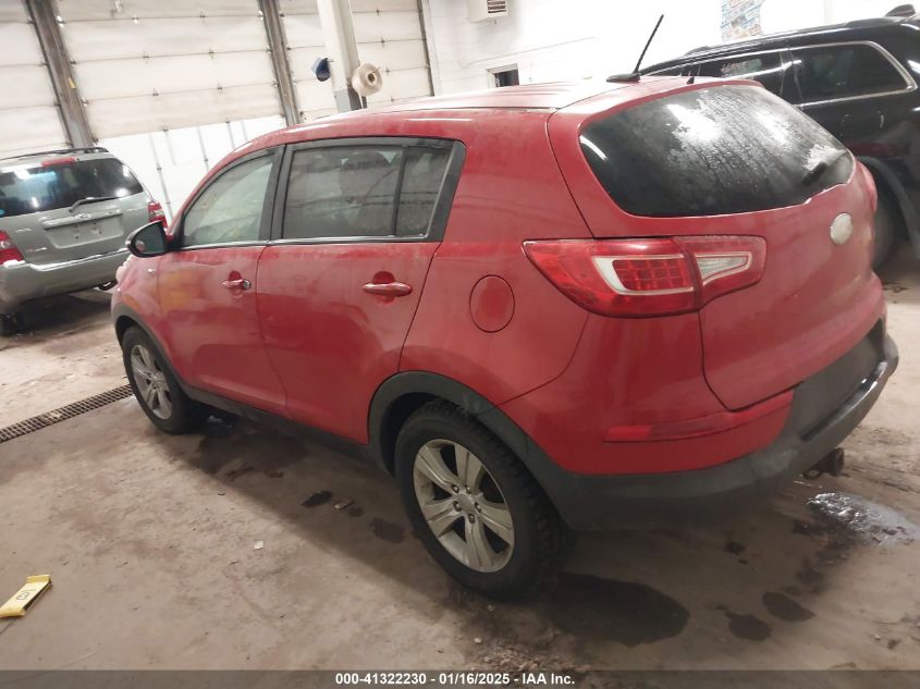 VIN KNDPBCA2XD7501338 2013 KIA Sportage, LX no.3