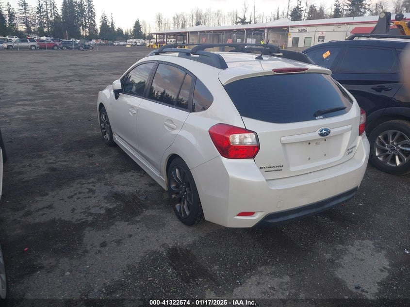 Vin: jf1gpal67e8293250, lot: 41812992, subaru impreza 2.0i sport premium 20143