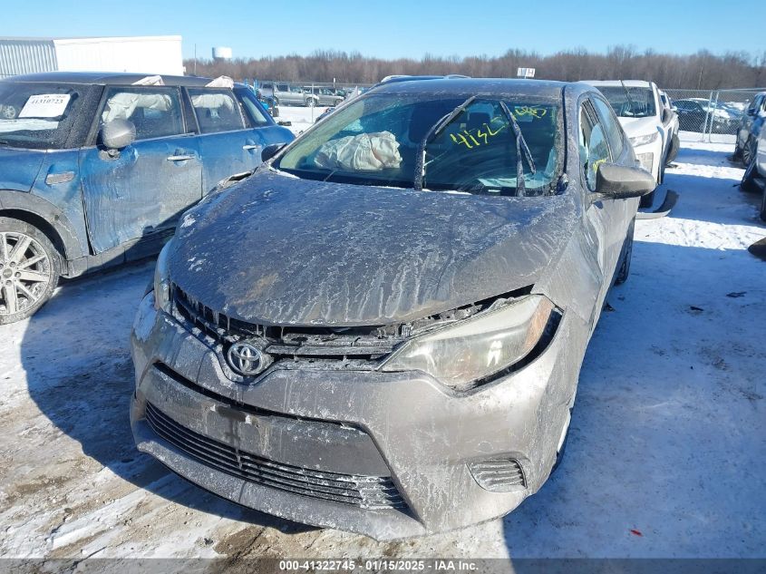 VIN 2T1BURHE0FC346761 2015 Toyota Corolla, LE no.2