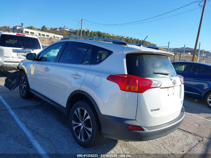 VIN 2T3DFREV0FW407216 2015 Toyota RAV4, Limited no.3