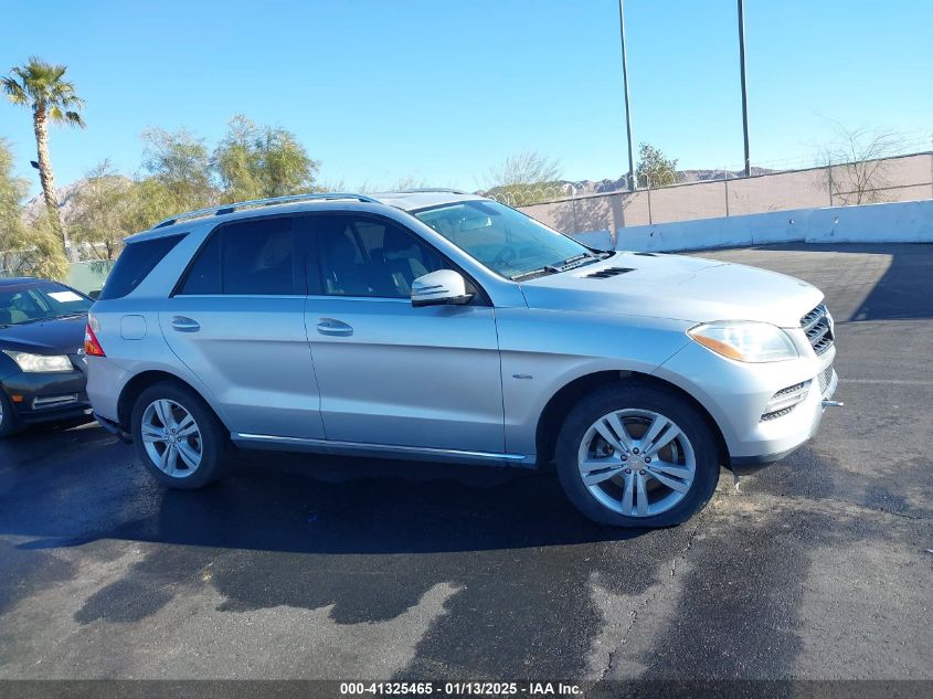 2012 Mercedes-Benz Ml 350 4Matic VIN: 4JGDA5HBXCA011955 Lot: 41325465