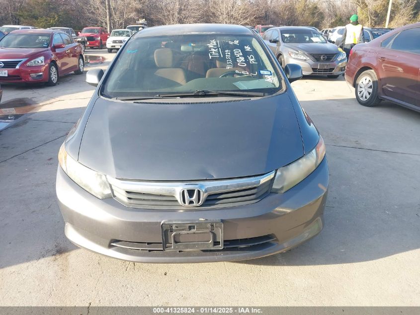 2012 Honda Civic Lx VIN: 19XFB2F51CE086420 Lot: 41325824