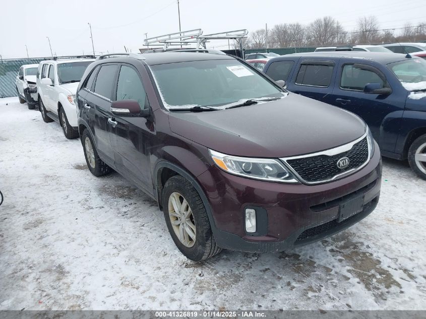 VIN 5XYKT3A62EG449671 2014 KIA Sorento, LX no.1