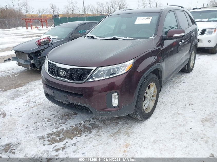 VIN 5XYKT3A62EG449671 2014 KIA Sorento, LX no.6