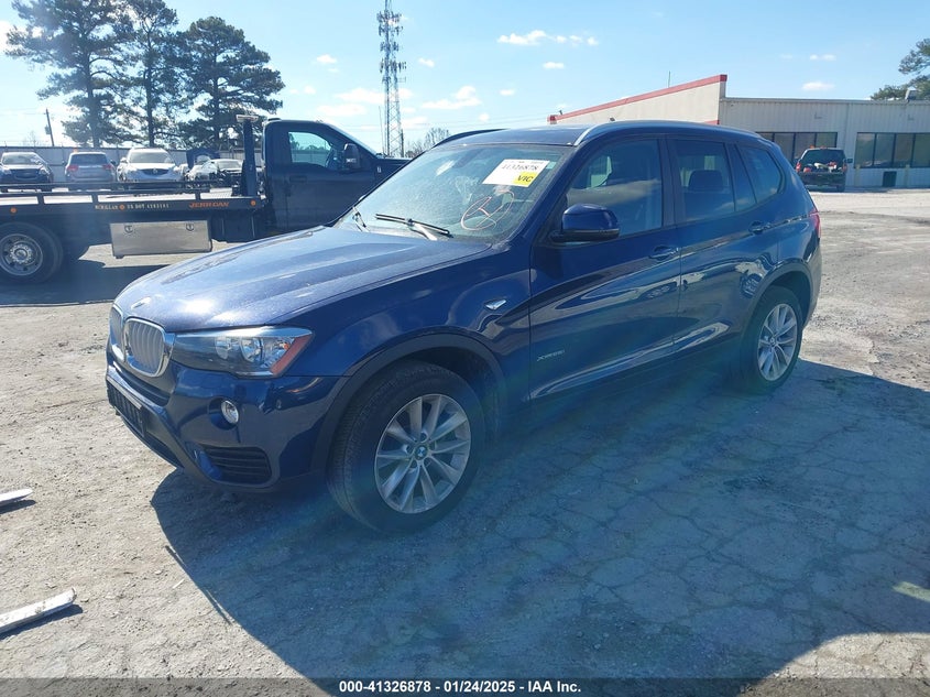 Vin: 5uxwx9c36h0t23284, lot: 41817304, bmw x3 xdrive28i 20172