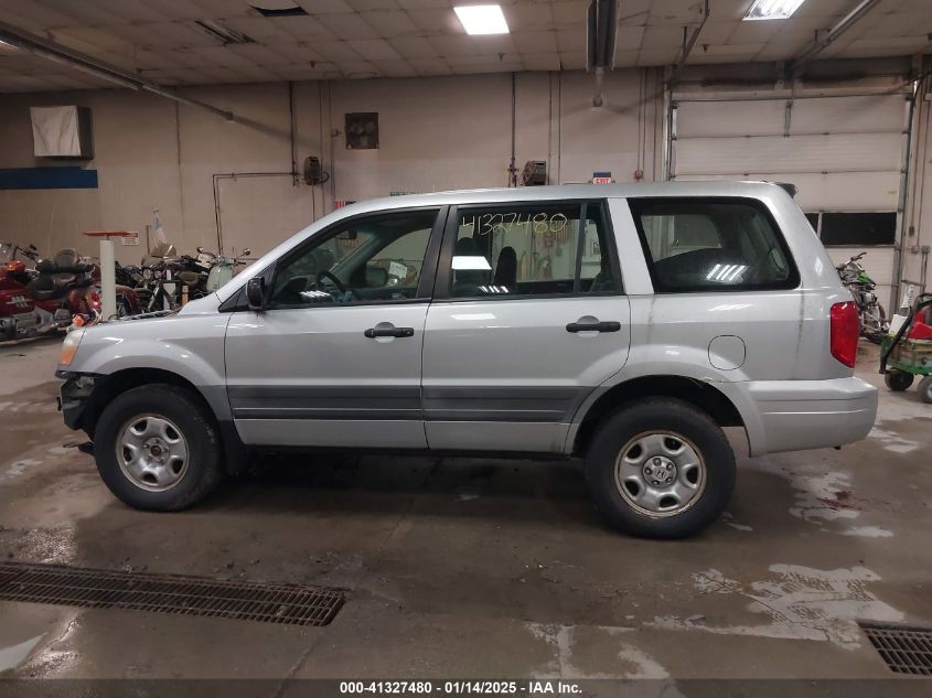 2003 Honda Pilot Ex-L VIN: 2HKYF18543H511953 Lot: 41327480