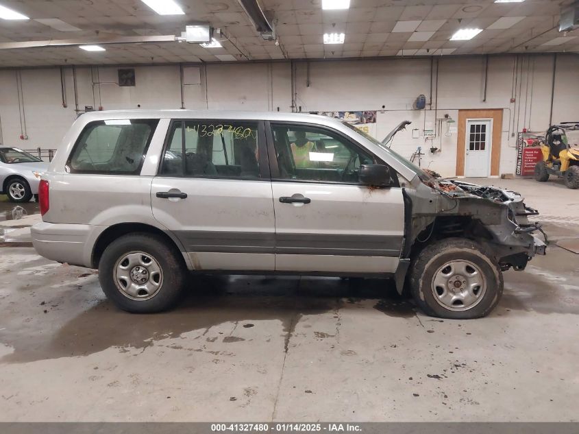 2003 Honda Pilot Ex-L VIN: 2HKYF18543H511953 Lot: 41327480