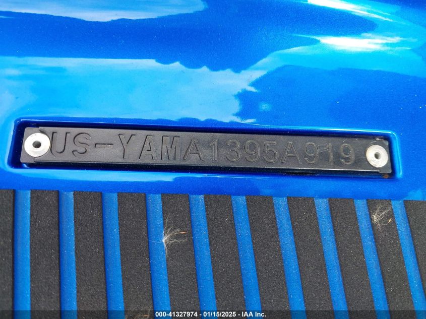 2019 Yamaha Personal Watercraft VIN: YAMA1395A919 Lot: 41327974