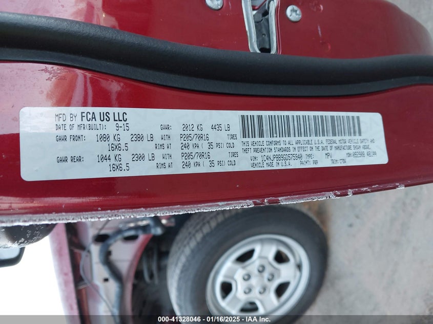 2016 JEEP PATRIOT SPORT - 1C4NJPBB9GD575940