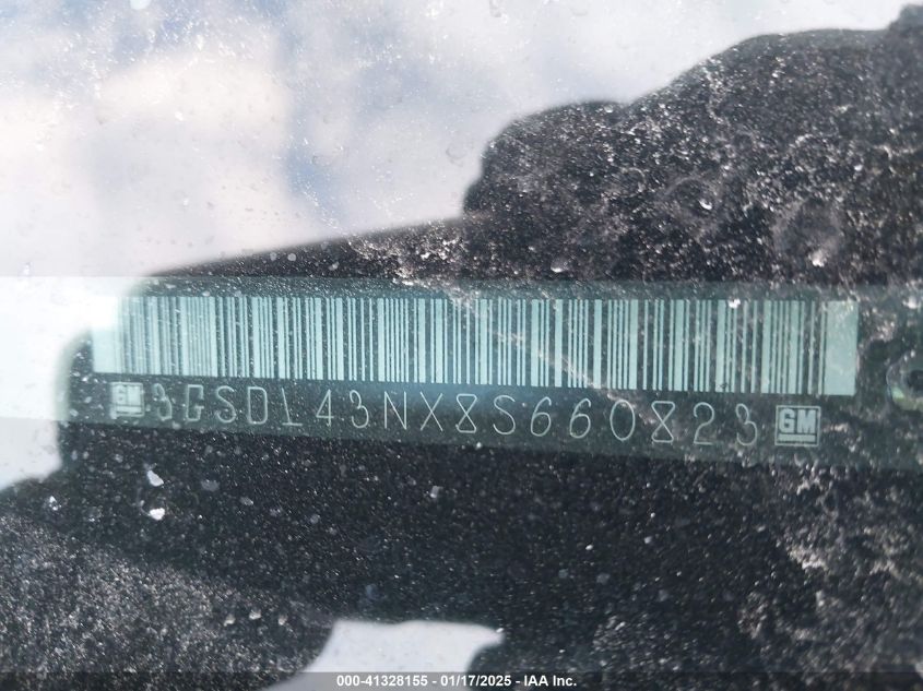 2008 Saturn Vue V6 Xe VIN: 3GSDL43NX86608231 Lot: 41328155