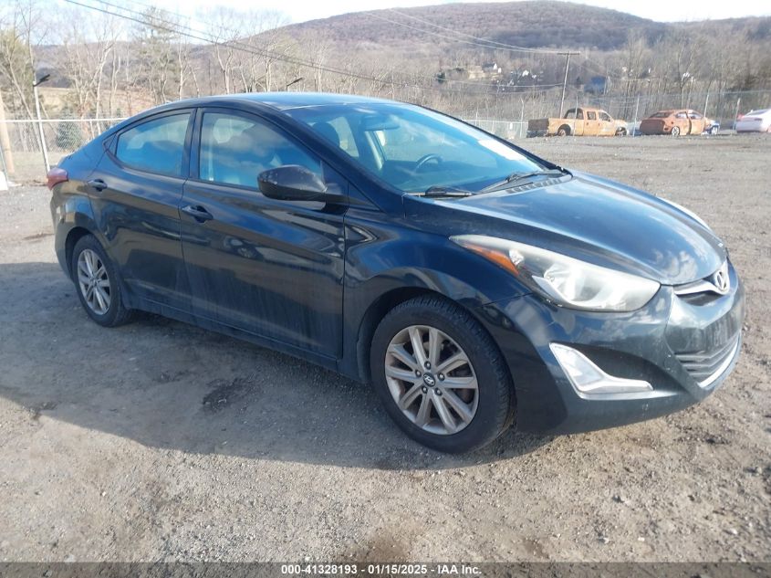 VIN KMHDH4AE9EU075996 2014 Hyundai Elantra, SE no.1