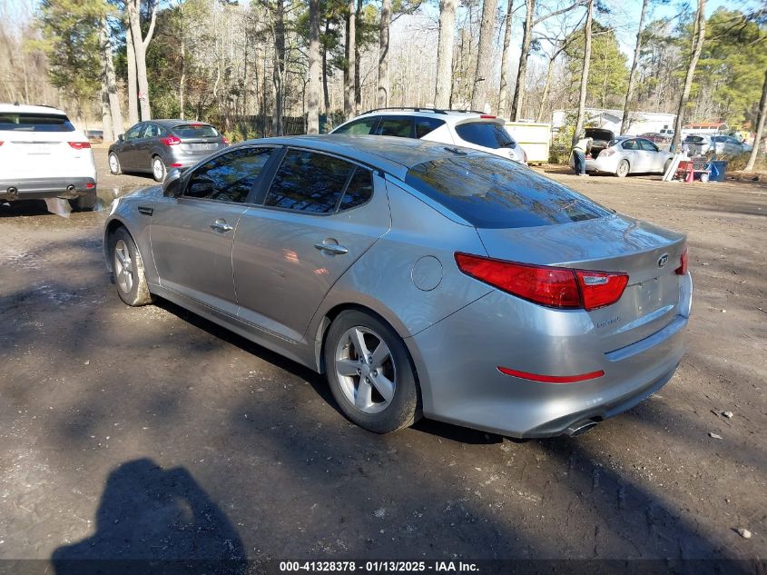 VIN 5XXGM4A76EG328020 2014 KIA Optima, LX no.3