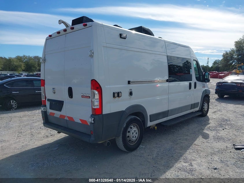 Vin: 3c6trvdg0ge103077, lot: 41818966, ram promaster 2500 high roof 20164