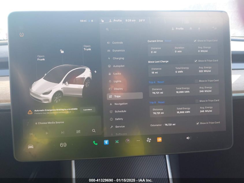 VIN 5YJYGDED4MF109554 2021 TESLA MODEL Y no.18