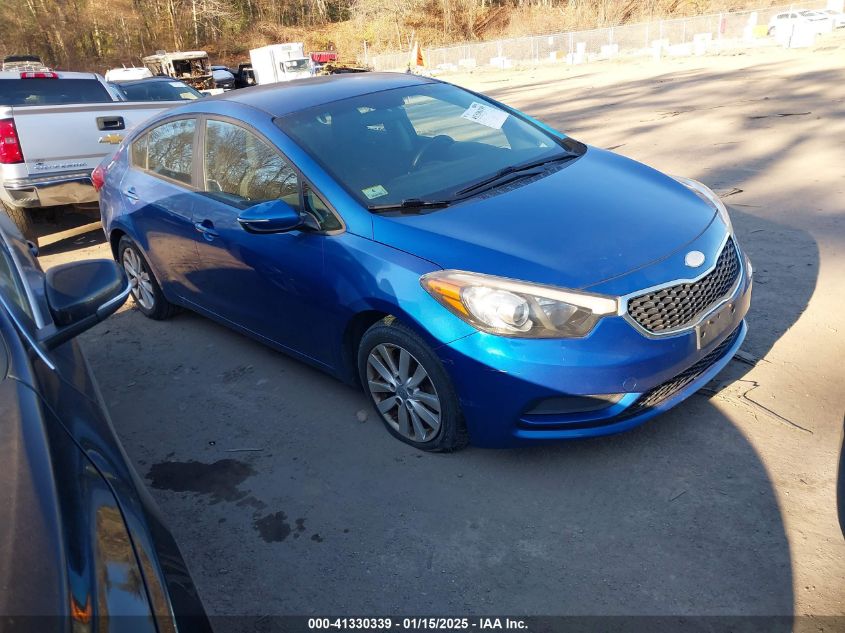 VIN KNAFX4A65E5056166 2014 KIA Forte, LX no.1