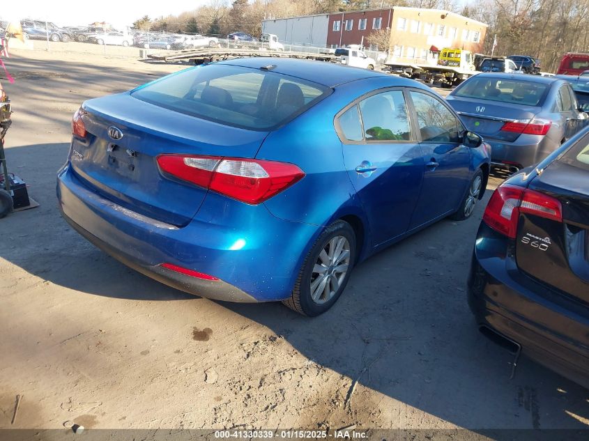 VIN KNAFX4A65E5056166 2014 KIA Forte, LX no.4