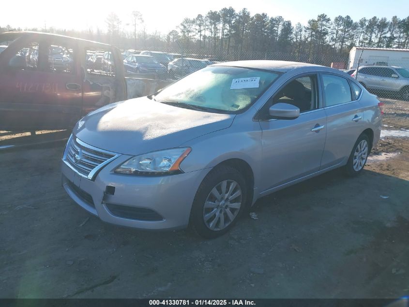 VIN 3N1AB7APXFY360753 2015 Nissan Sentra, S no.2