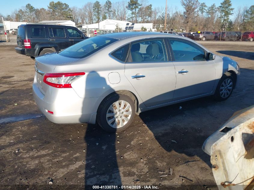 VIN 3N1AB7APXFY360753 2015 Nissan Sentra, S no.4