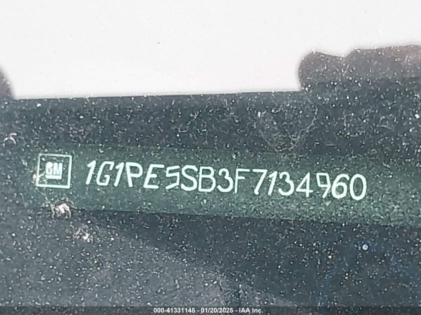 2015 Chevrolet Cruze 2Lt Auto VIN: 1G1PE5SB3F7134960 Lot: 41331145