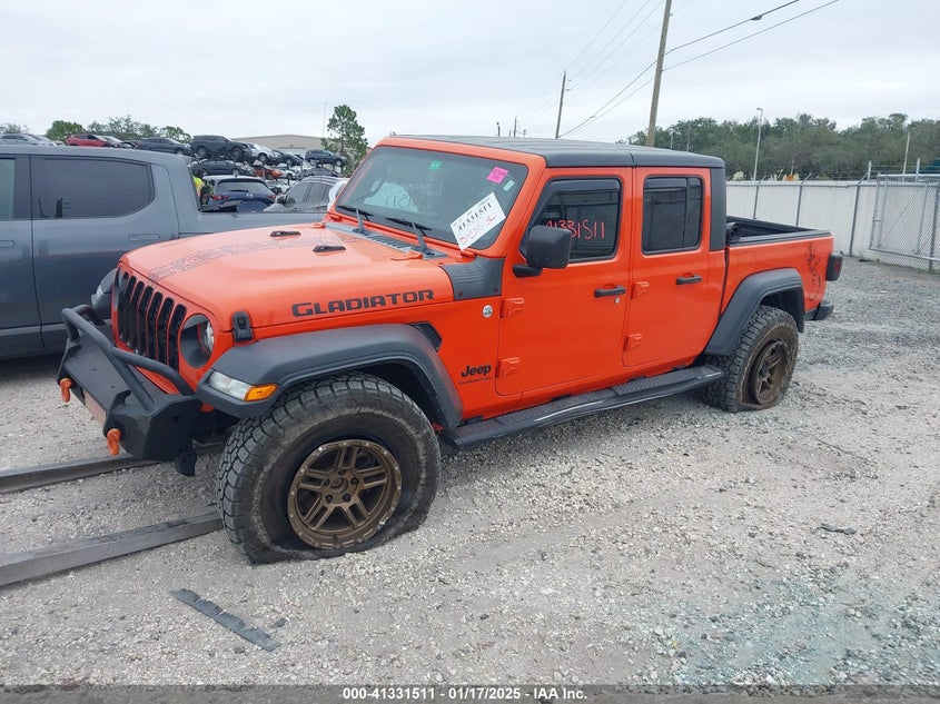 Vin: 1c6jjtag3ll192779, lot: 41821937, jeep gladiator sport s 4x4 20202