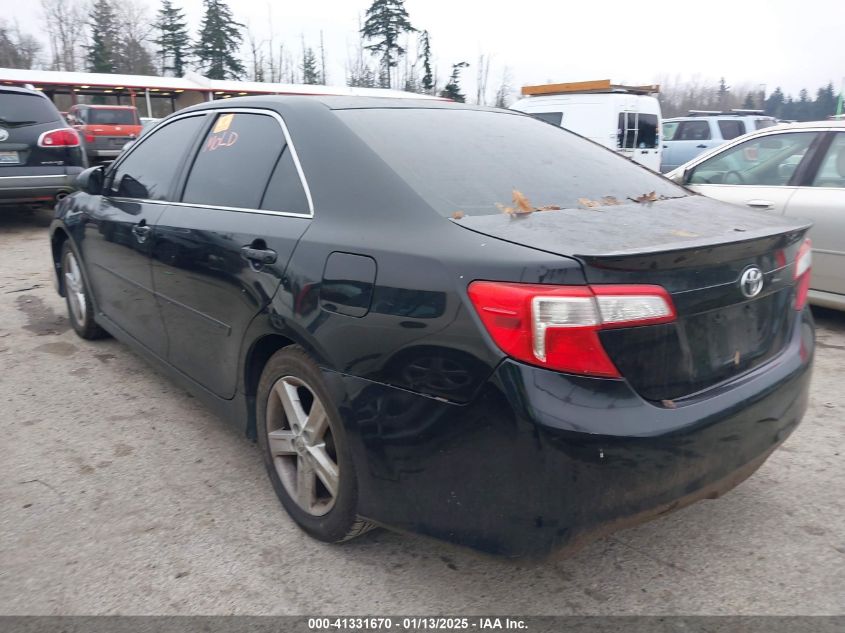 VIN 4T1BF1FK9DU224707 2013 Toyota Camry, SE no.3