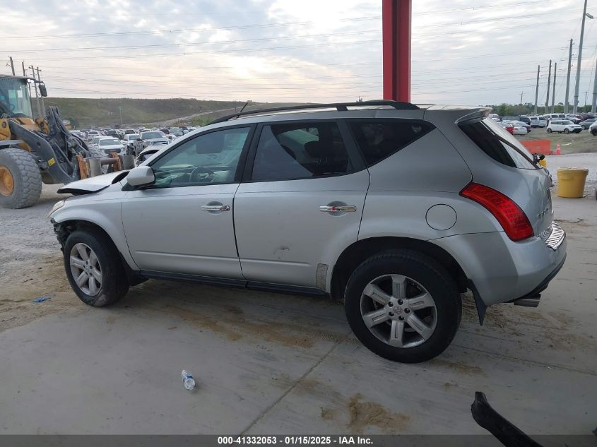 2006 Nissan Murano S VIN: JN8AZ08W36W549575 Lot: 41332053