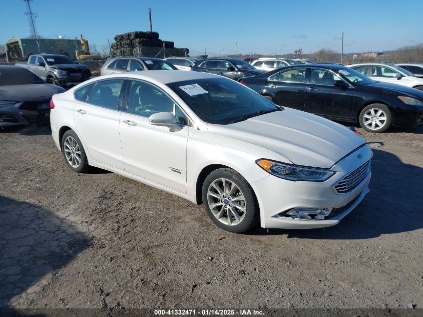 2017 FORD FUSION ENERGI SE LUXURY - 3FA6P0PU6HR265019