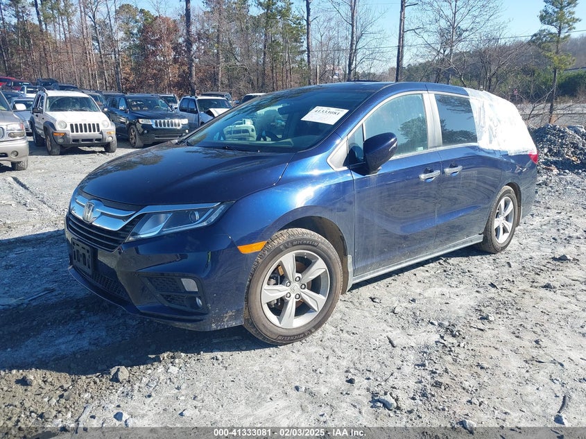 Vin: 5fnrl6h76jb075274, lot: 41823507, honda odyssey ex-l 20182