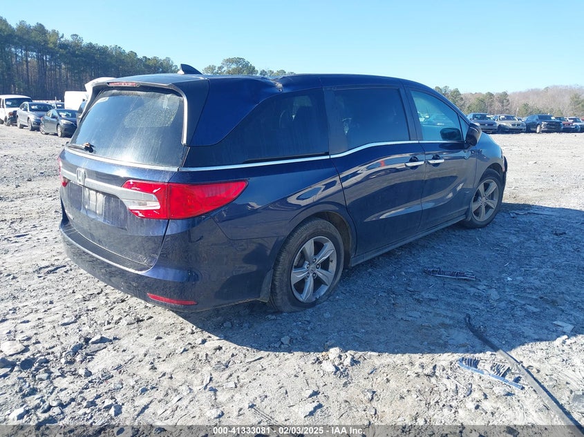 Vin: 5fnrl6h76jb075274, lot: 41823507, honda odyssey ex-l 20184